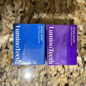 LuminoTeeth Whitening Powder Duo - Blue and Purple